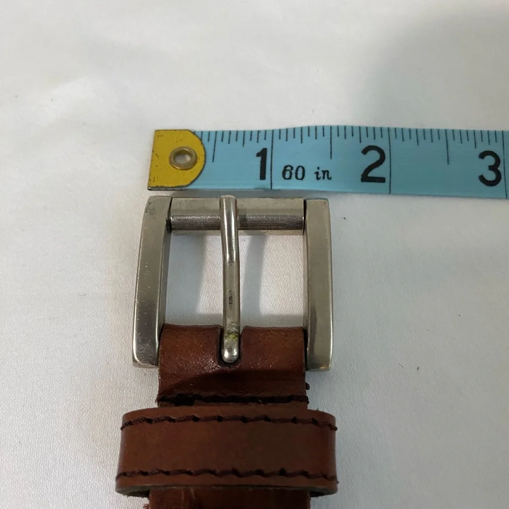 AIMEE LYNN Vintage Brown Women’s Leather Belt Leather Horseshoe bit Belt Sz M